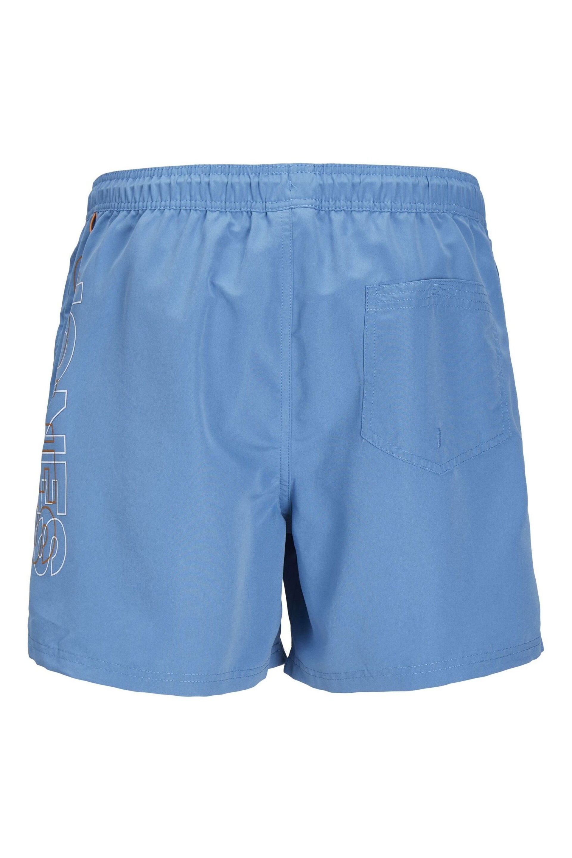 JACK & JONES Blue Regular Fit Swim Shorts - Image 5 of 5