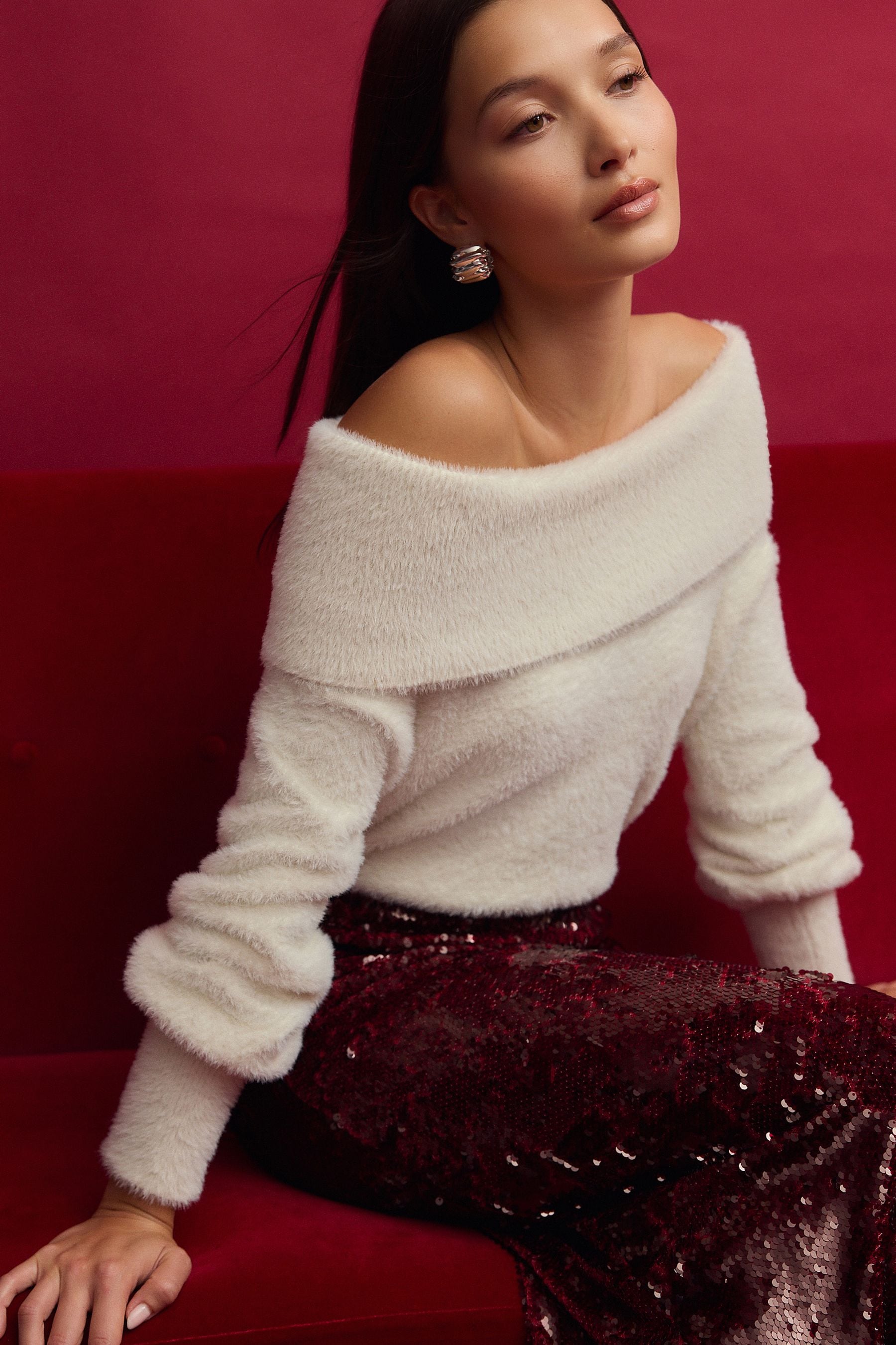 Next off the shoulder jumper sale