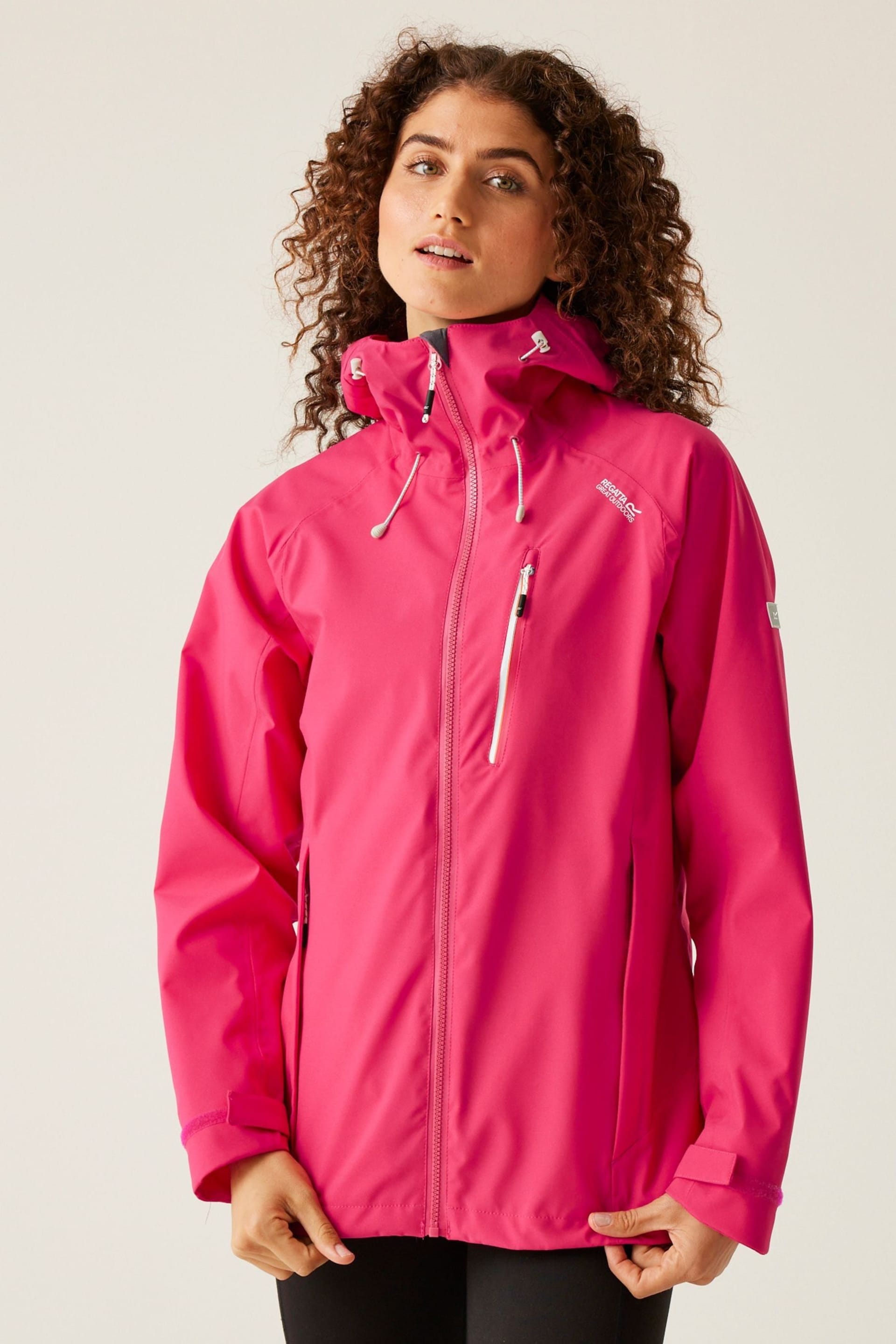 Regatta Pink Birchdale Waterproof Jacket - Image 1 of 8