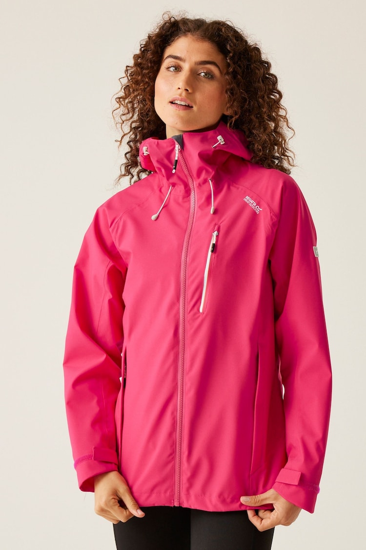 Regatta Pink Dark Birchdale Waterproof Jacket - Image 1 of 8