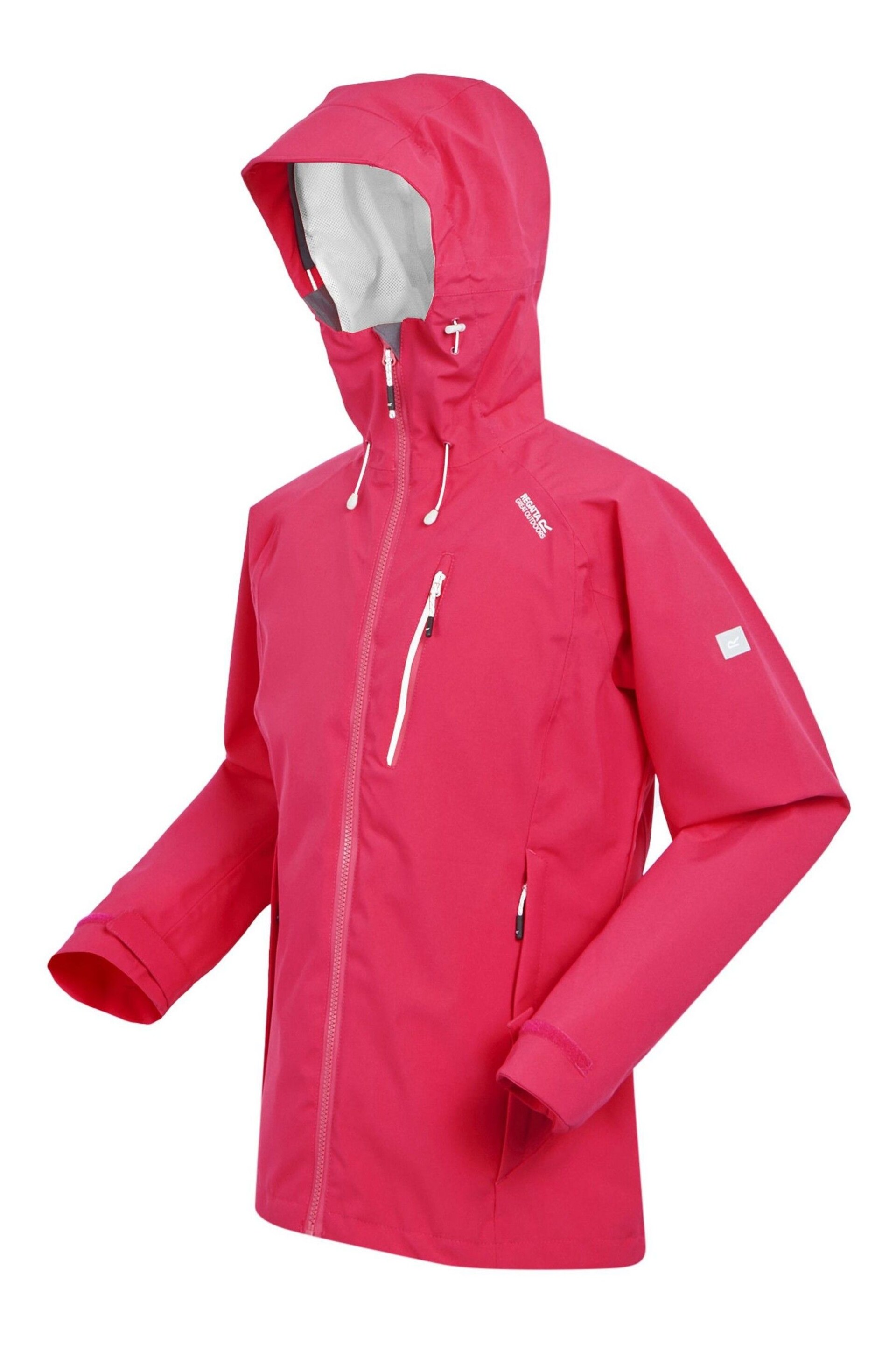 Regatta Pink Birchdale Waterproof Jacket - Image 7 of 8