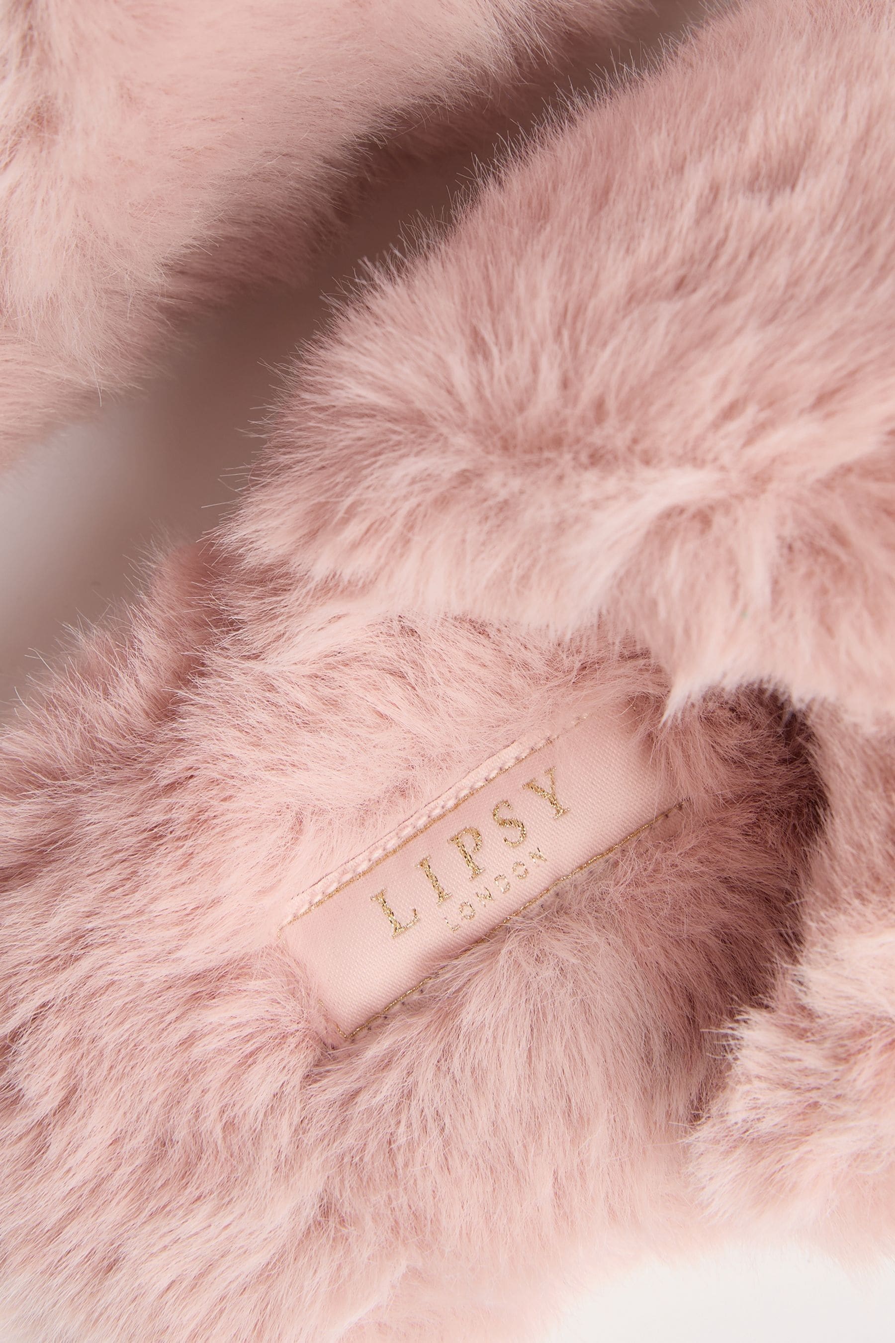 Fur cross slippers shop