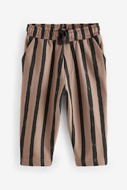 Brown/Black 100% Cotton Stripe Jersey Joggers (3mths-7yrs) - Image 6 of 8