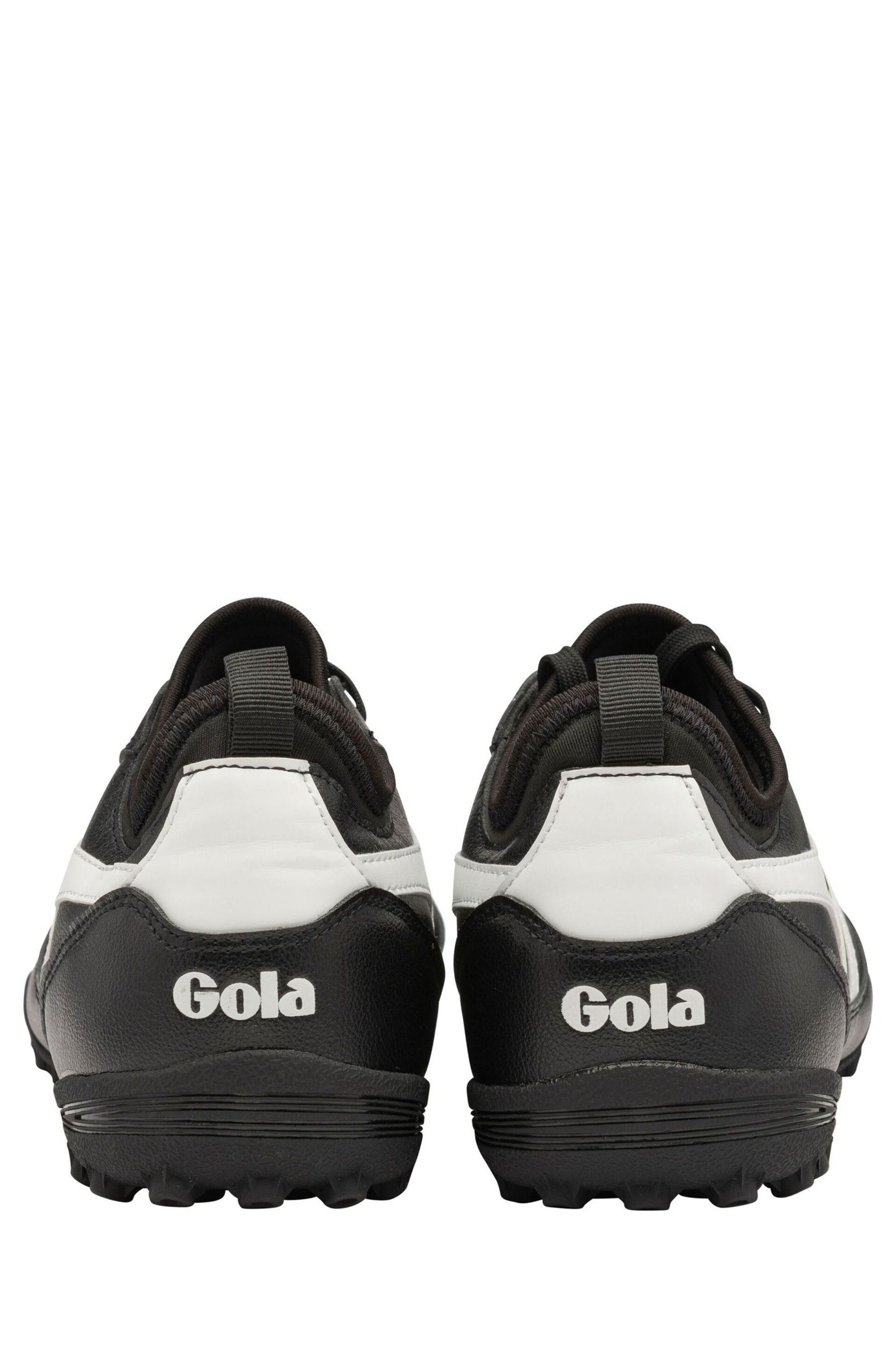 Gola Black/White Mens Ceptor Turf Microfibre Lace-Up Football Boots - Image 2 of 5