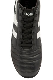 Gola Black/White Mens Ceptor Turf Microfibre Lace-Up Football Boots - Image 5 of 5