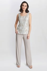 Gina Bacconi Gina Bacconi Mabel Three Piece Jacquard Trousers - Image 4 of 5