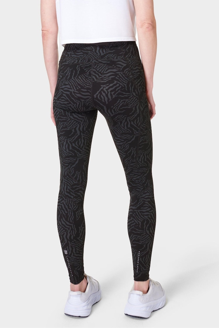 Sweaty Betty Grey Zebra Check Print Zero Gravity Leggings - Image 2 of 9