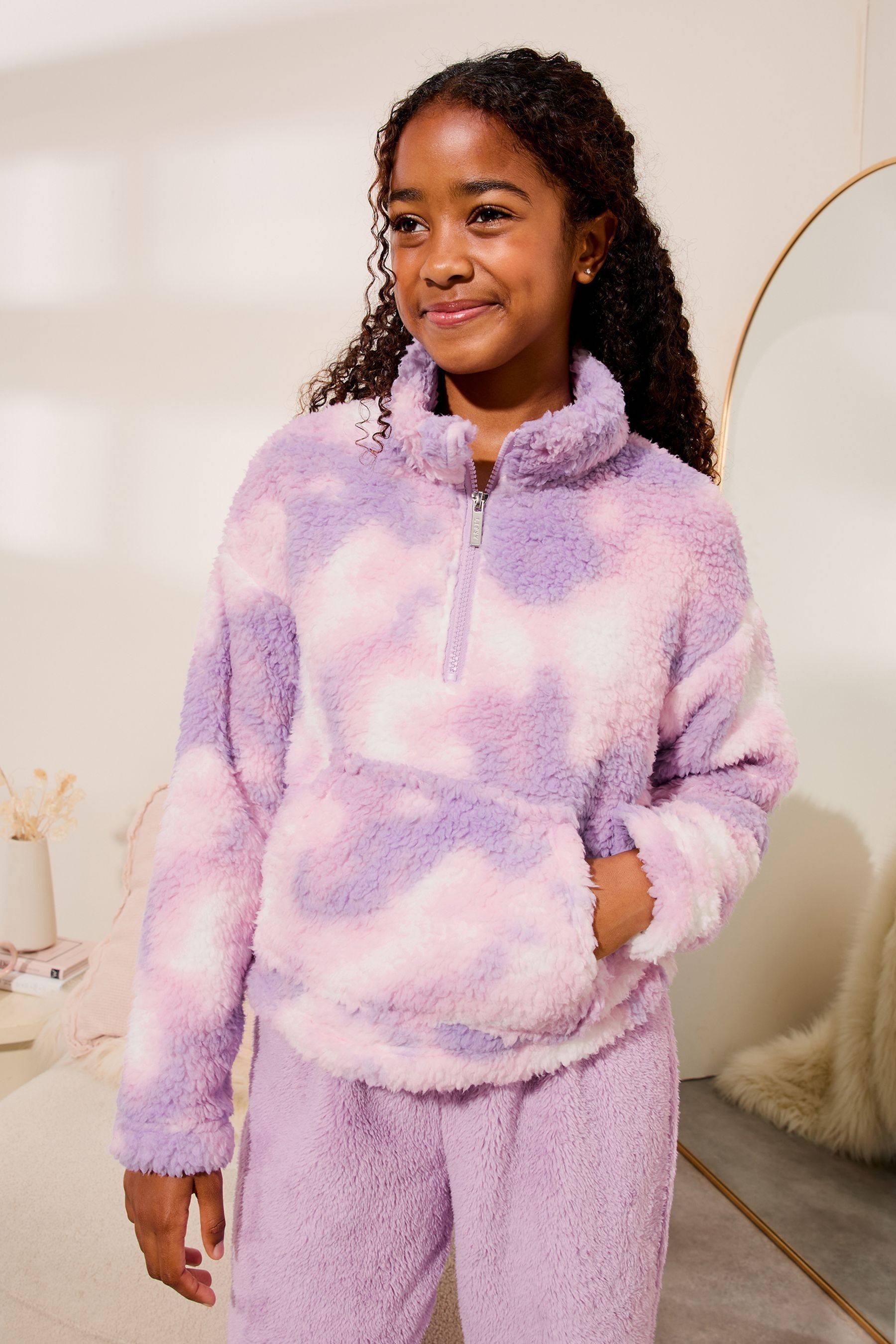 Buy Lipsy Purple Pink Cosy Fleece Pyjamas 5 16yrs from the Next UK online shop