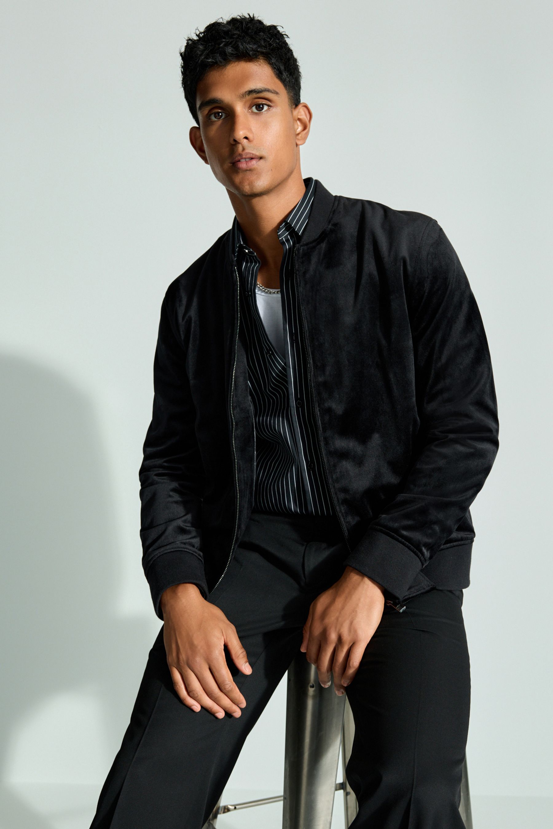 Next black velvet jacket on sale