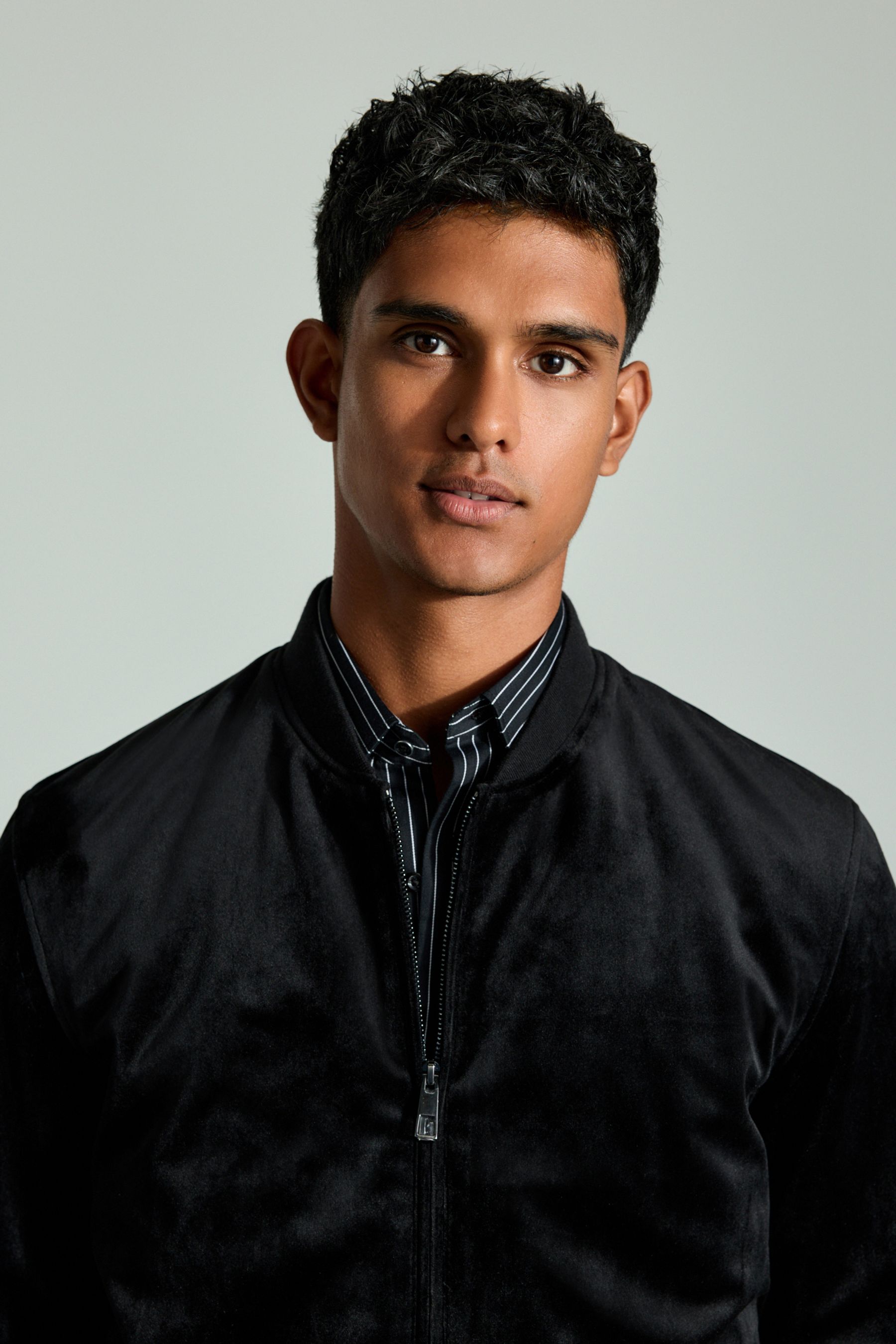 Black Velvet Bomber Jacket