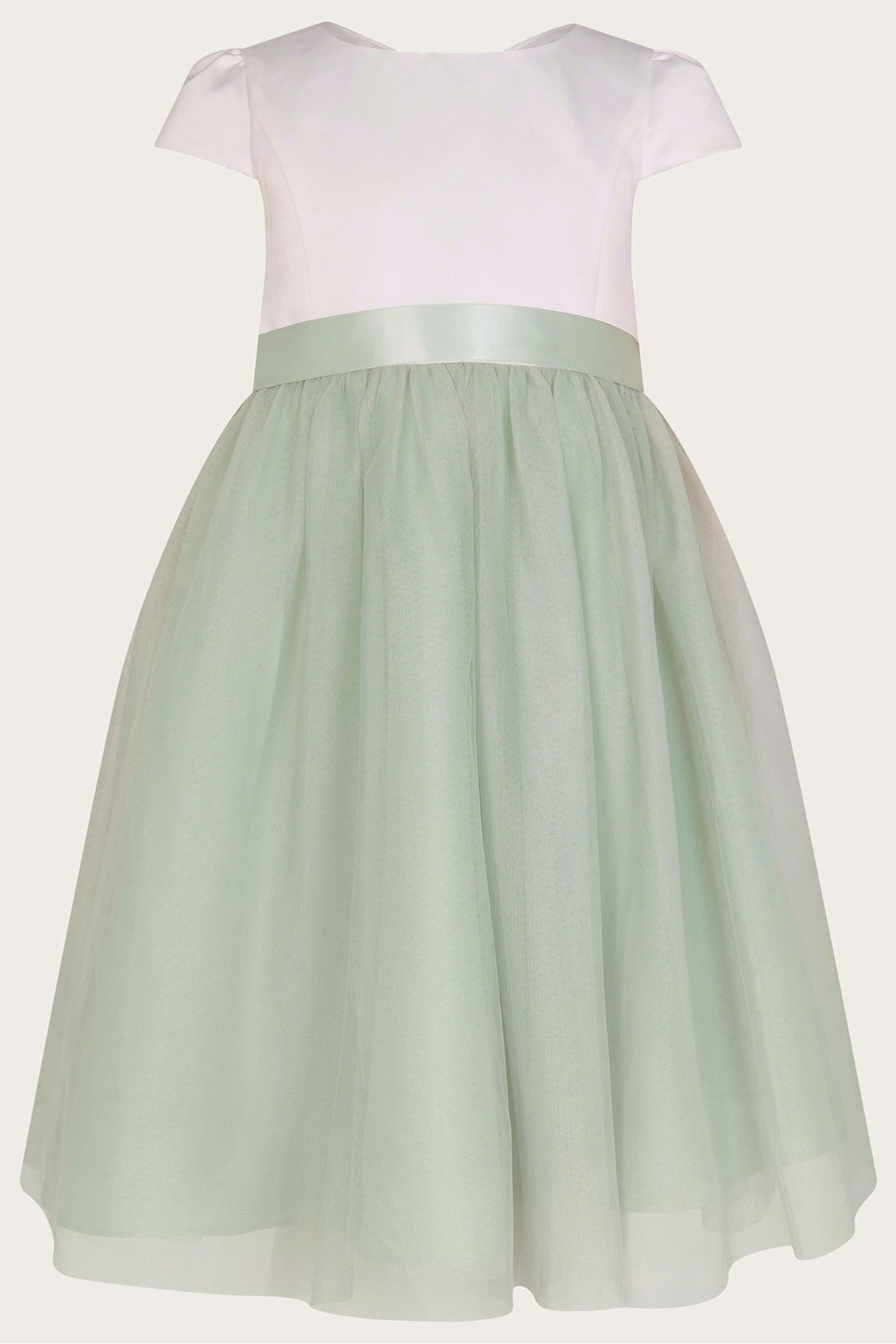 Monsoon Green Tulle Flower Girl Dress - Image 1 of 3