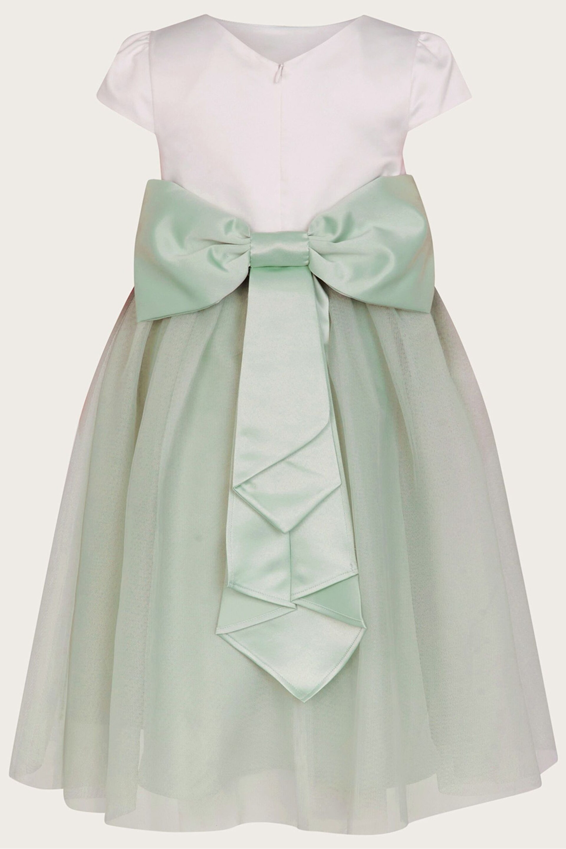 Monsoon Green Tulle Flower Girl Dress - Image 2 of 3