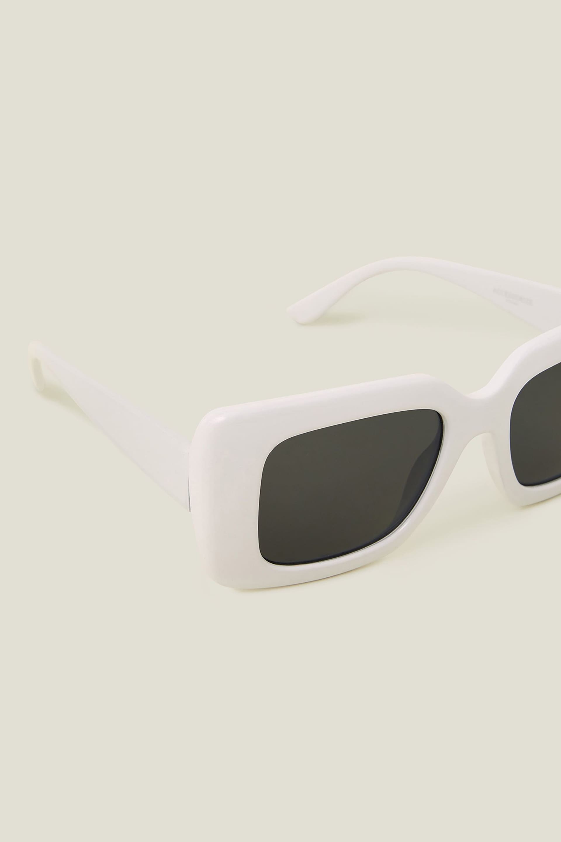 Accessorize White Soft Square Frame Sunglasses - Image 2 of 3