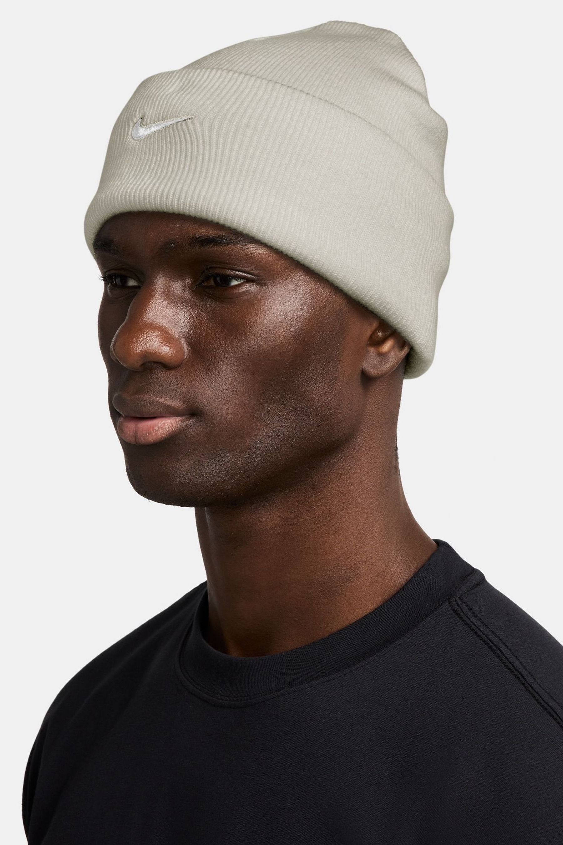 Buy Nike Dark Grey Heather Peak Swoosh Beanie from the Next UK online shop