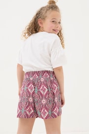 FatFace Purple Paisley Print Flippy Shorts - Image 2 of 5