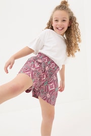 FatFace Purple Paisley Print Flippy Shorts - Image 3 of 5