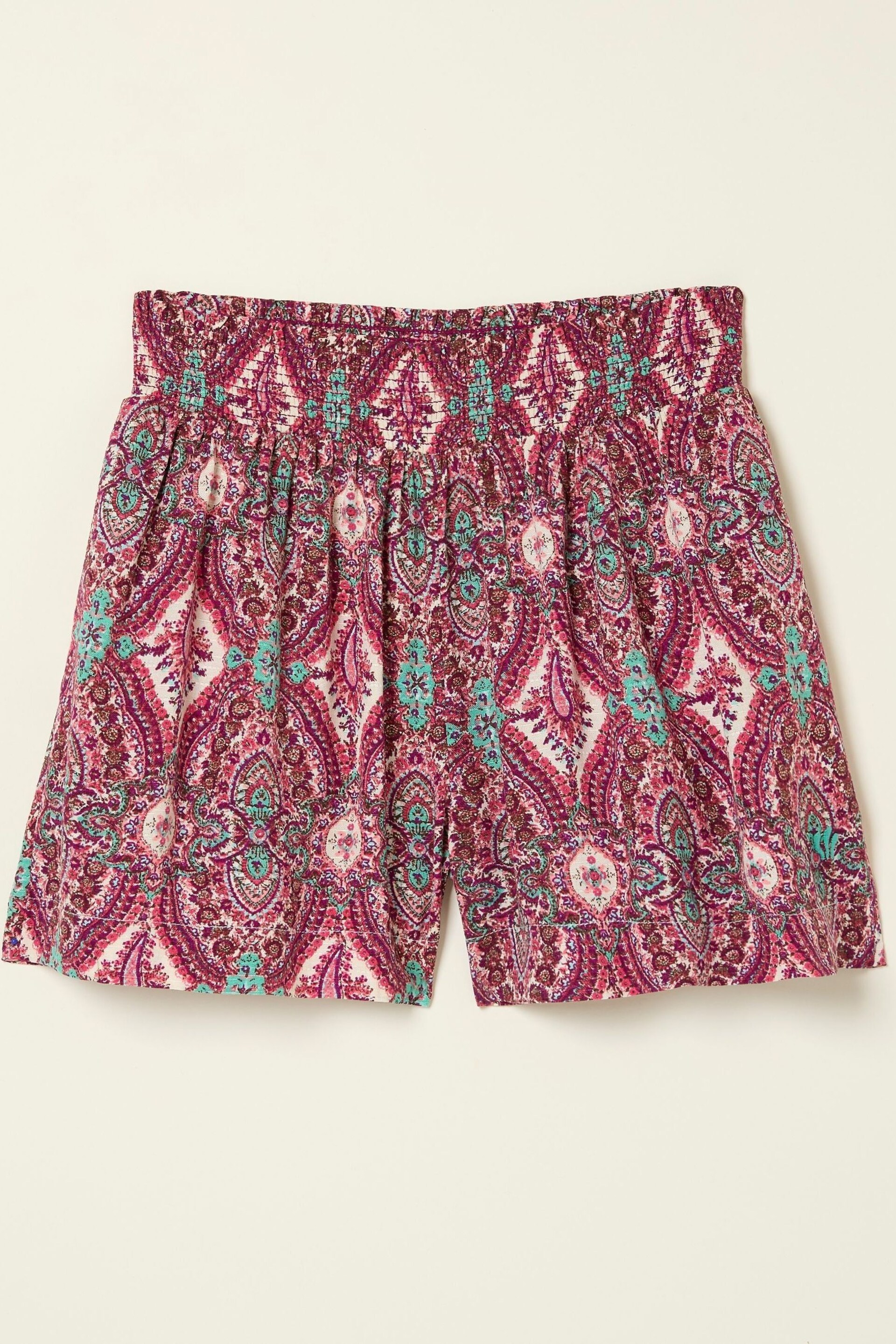 FatFace Purple Paisley Print Flippy Shorts - Image 5 of 5