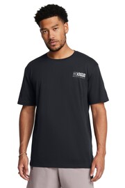 Under Armour Black/Grey Bball Logo Court Short Sleeve T-Shirt - Image 1 of 4