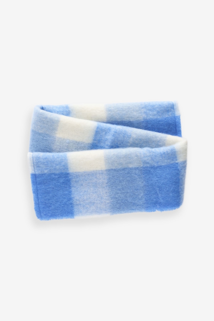 Blue Check Scarf (3-16yrs) - Image 1 of 2