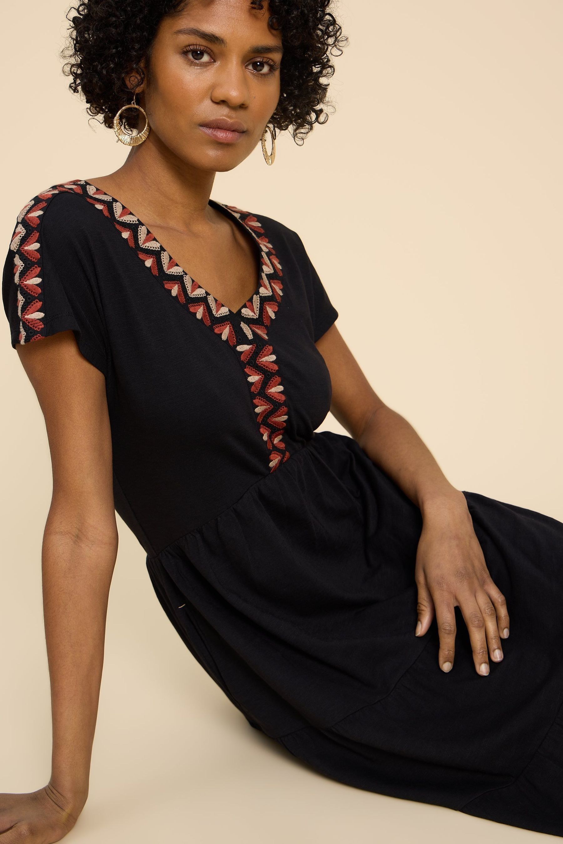 Buy White Stuff Black Jersey Tabitha Midi Dress from Next Germany
