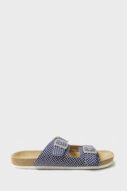 Crew Clothing Company Navy Blue Spot Footbed Sandals - Image 1 of 5