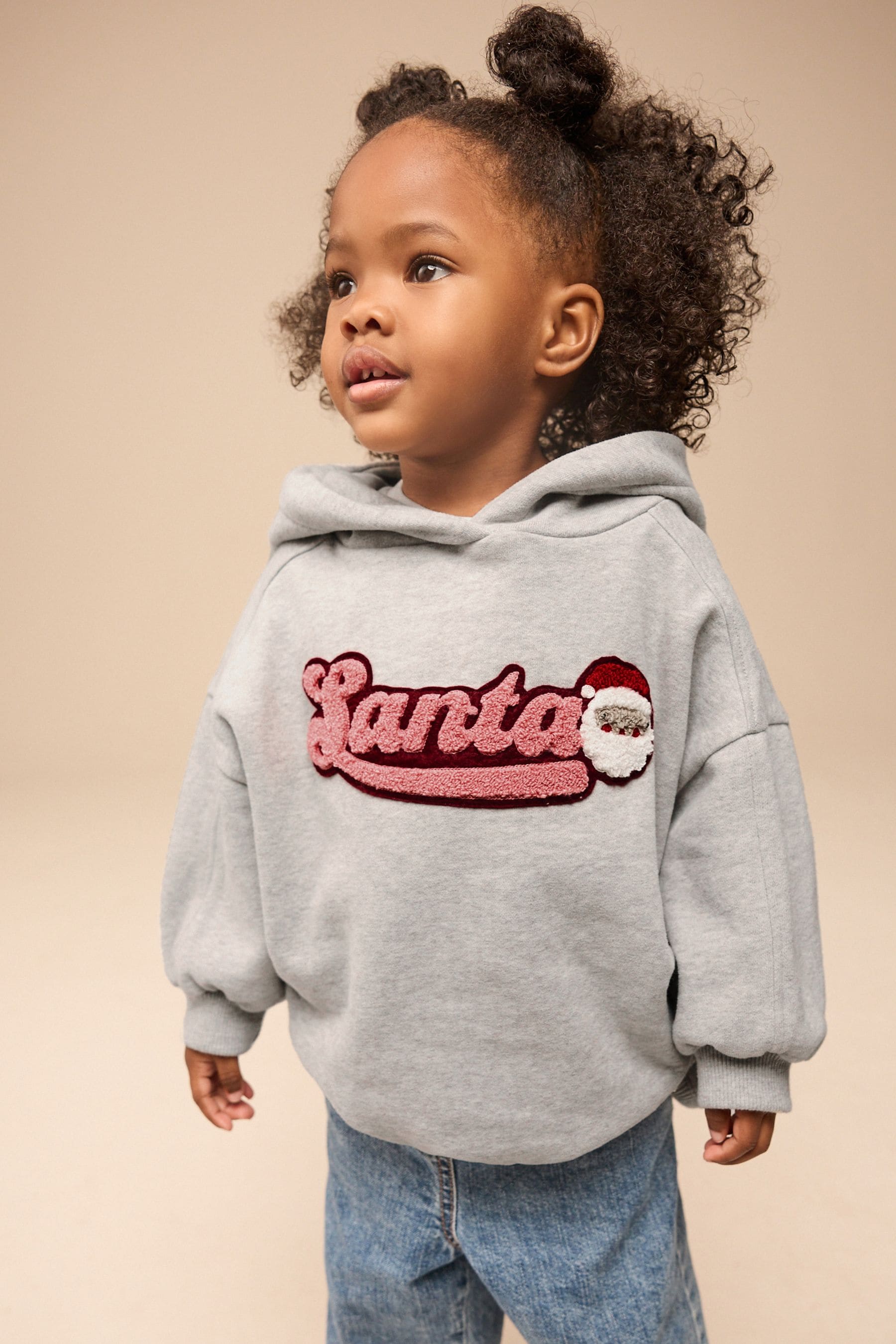Buy Grey Santa Hoodie 3mths 7yrs from the Next UK online shop