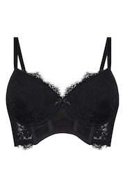 Hunkemöller Arabella Padded Longline Underwired Black Bra - Image 4 of 5