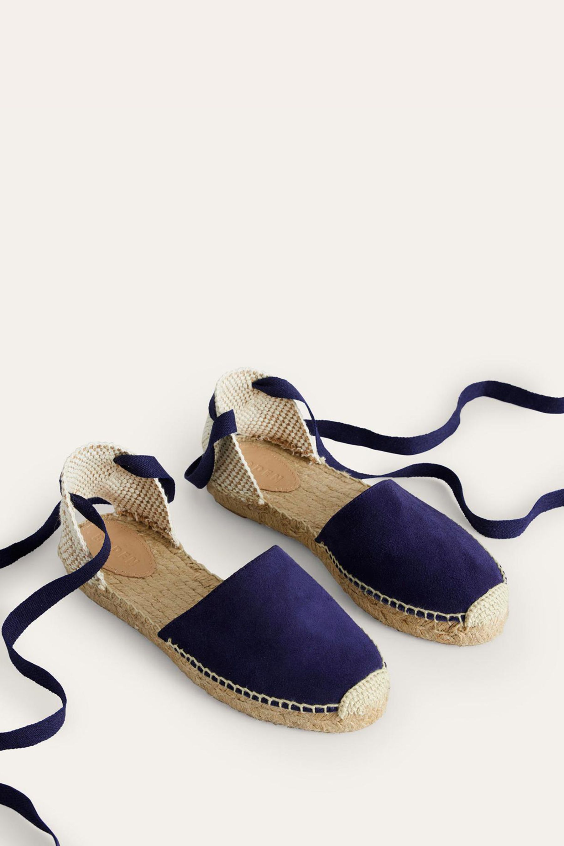 Flat ankle tie espadrilles cheap