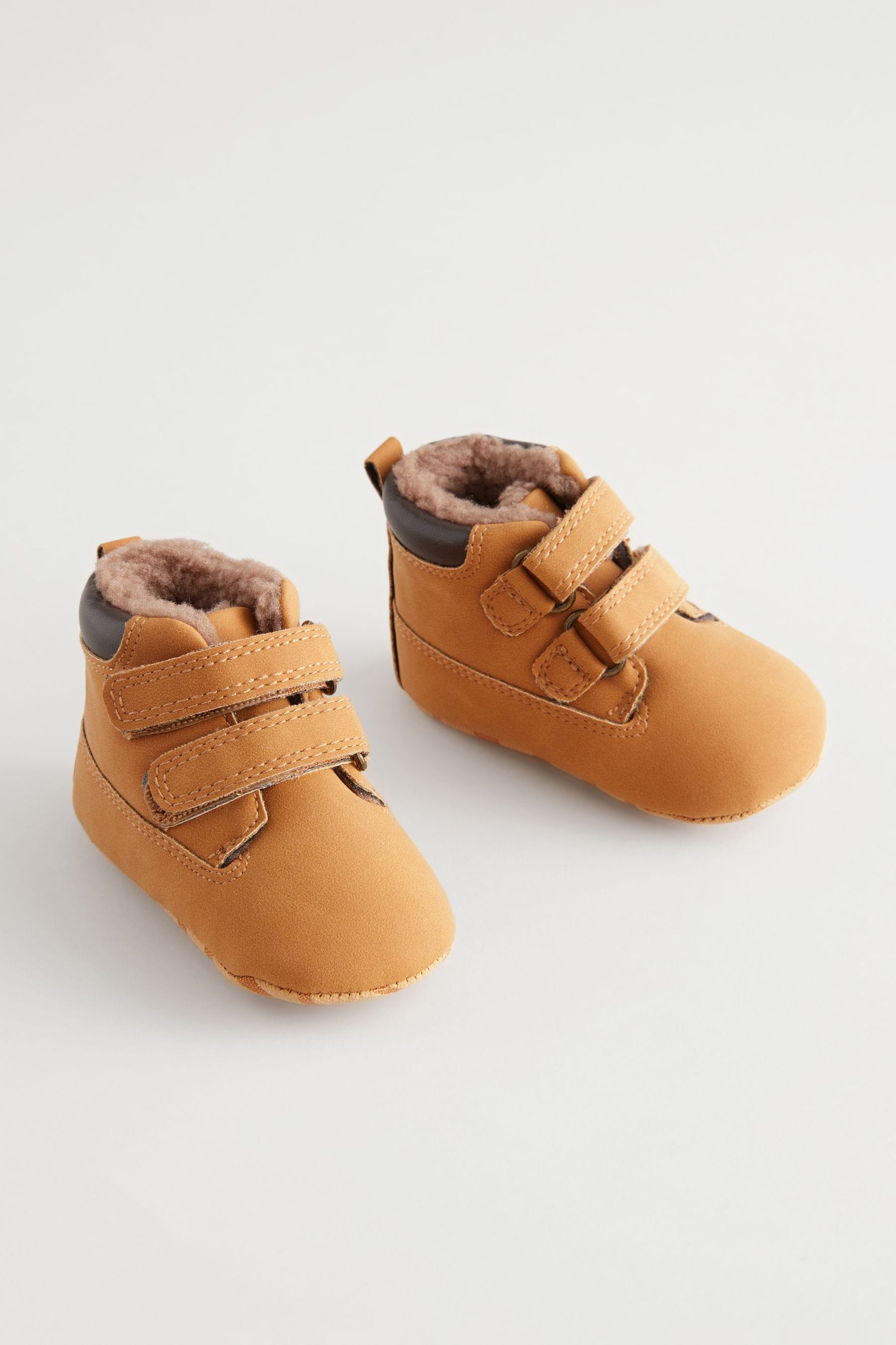 Next Honey Brown Touch Fastening Baby Work Boots 0 24mths