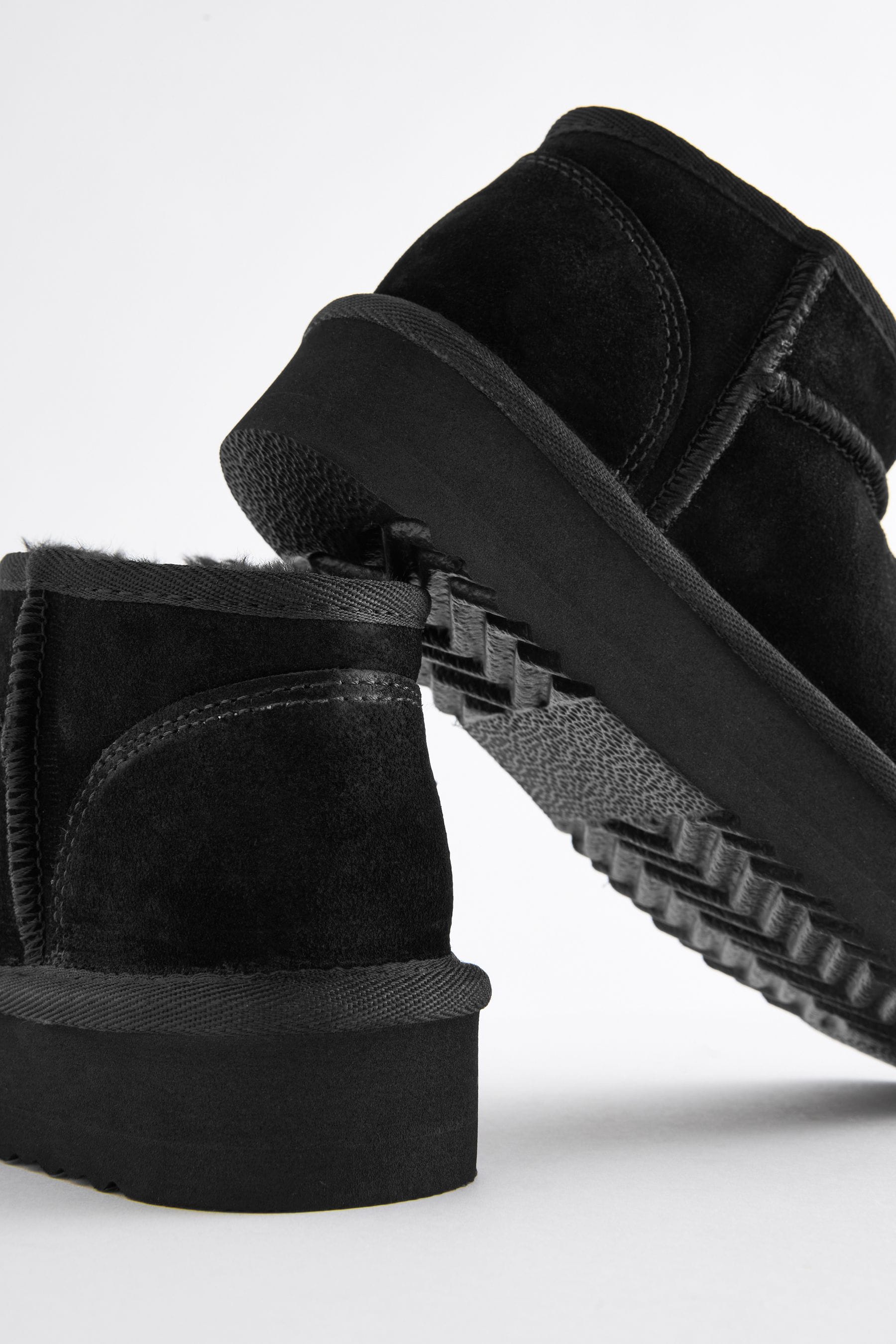 Buy Black Suede Pull On Boots from Next Canada