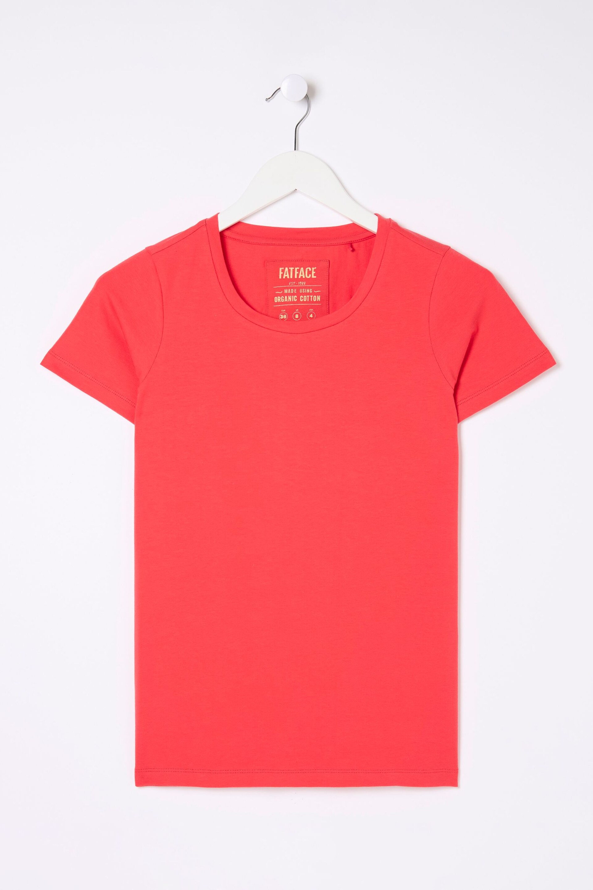 FatFace Red T-Shirt - Image 4 of 4