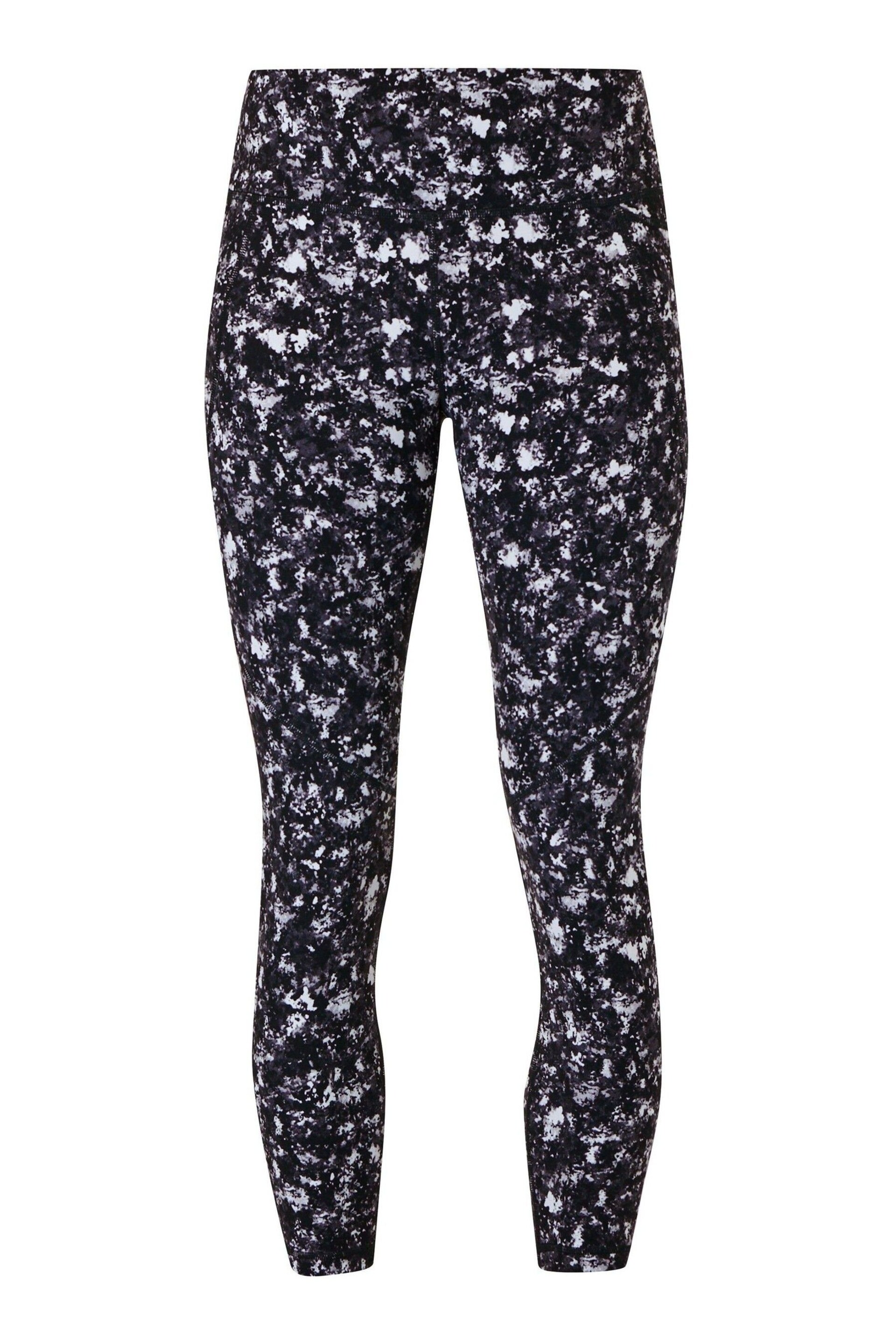 Sweaty Betty Black Electric Texture Print Full Length Power Workout Leggings - Image 10 of 10