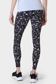 Sweaty Betty Black Electric Texture Print Full Length Power Workout Leggings - Image 3 of 10