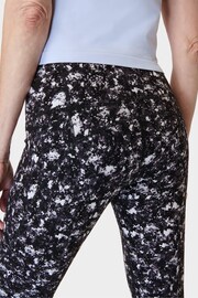 Sweaty Betty Black Electric Texture Print Full Length Power Workout Leggings - Image 9 of 10