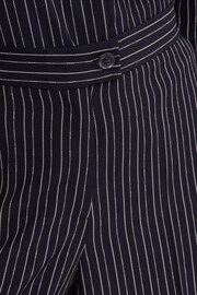 Adrianna Papell Blue Full Length Pinstripe Woven Trousers - Image 7 of 7