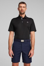 Puma Black Pure Solid Golf Mens Polo Shirt - Image 1 of 6