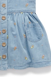 Purebaby Blue Denim Embroidered Dress - Image 6 of 6
