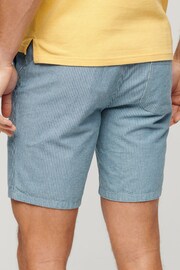 Superdry Blue Indigo Bermuda Shorts - Image 3 of 4