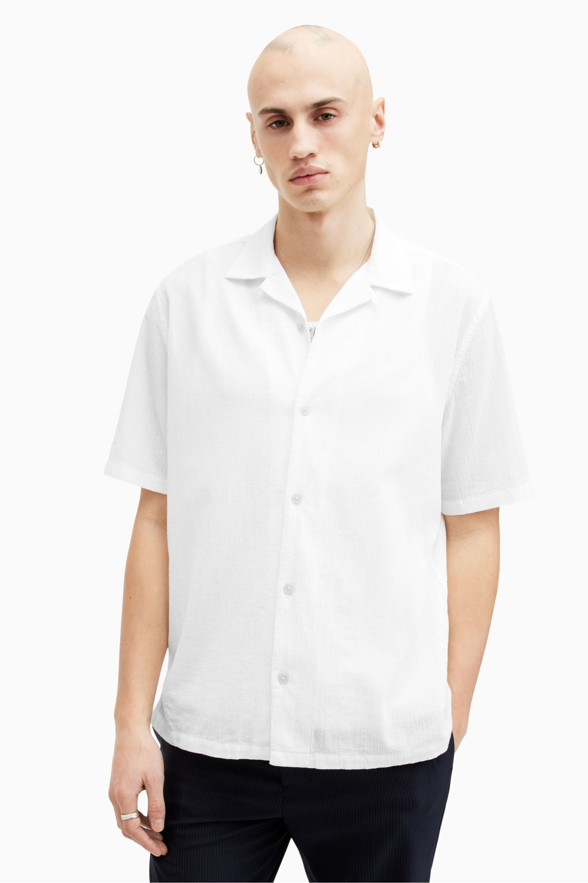 AllSaints White Valley Shirt - Image 1 of 7