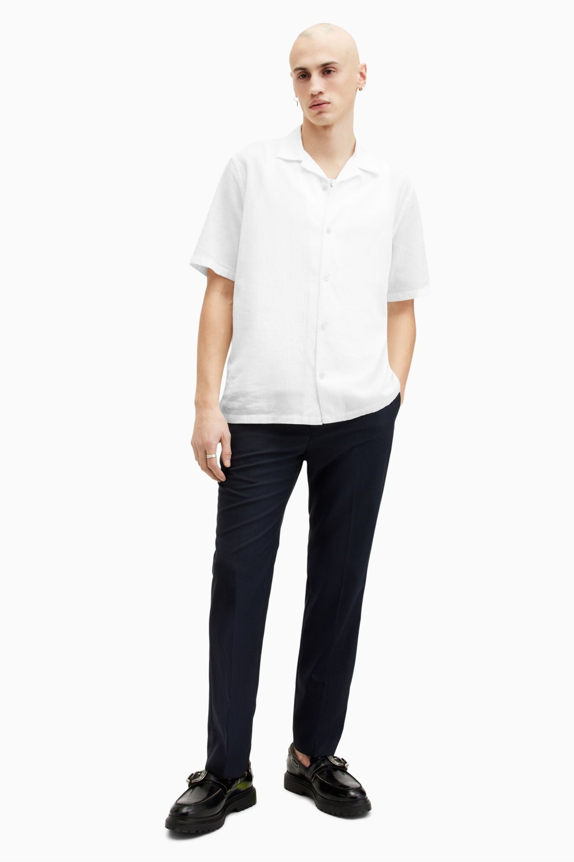 AllSaints White Valley Shirt - Image 4 of 7