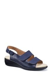 Hotter Blue Wide Fit Easy II Touch Fastening Buckle Sandals - Image 2 of 4