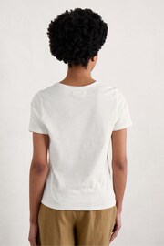 Seasalt Cornwall White Printing Ink T-Shirt - Image 3 of 6