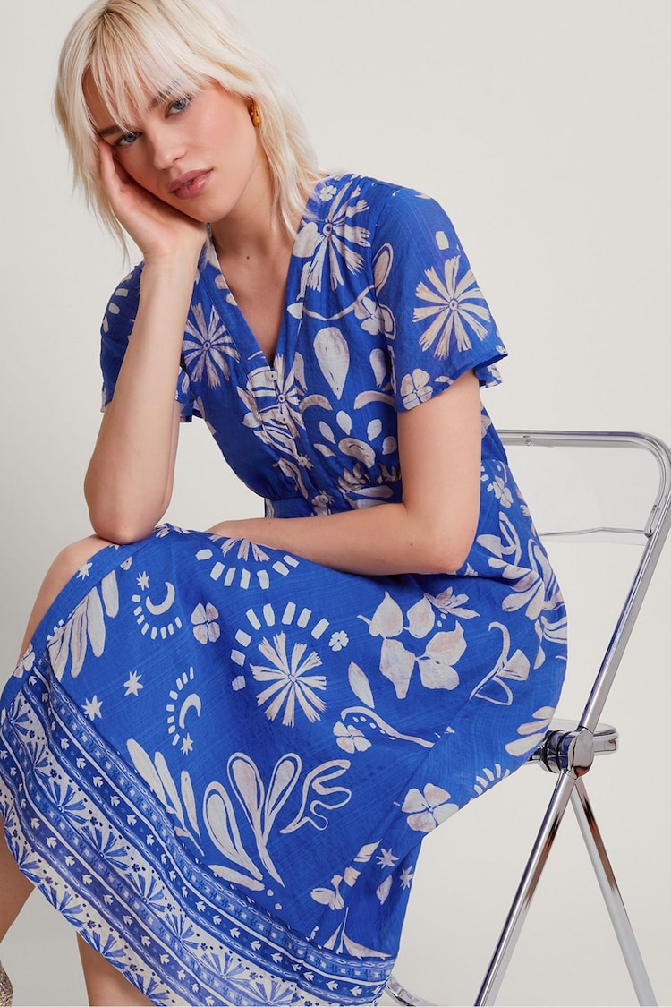 Monsoon Blue Cleo Tea Dress - Image 1 of 5