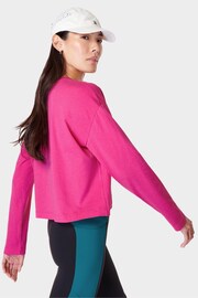 Sweaty Betty Beet Pink Essential Crop Long Sleeve T-Shirt - Image 3 of 7