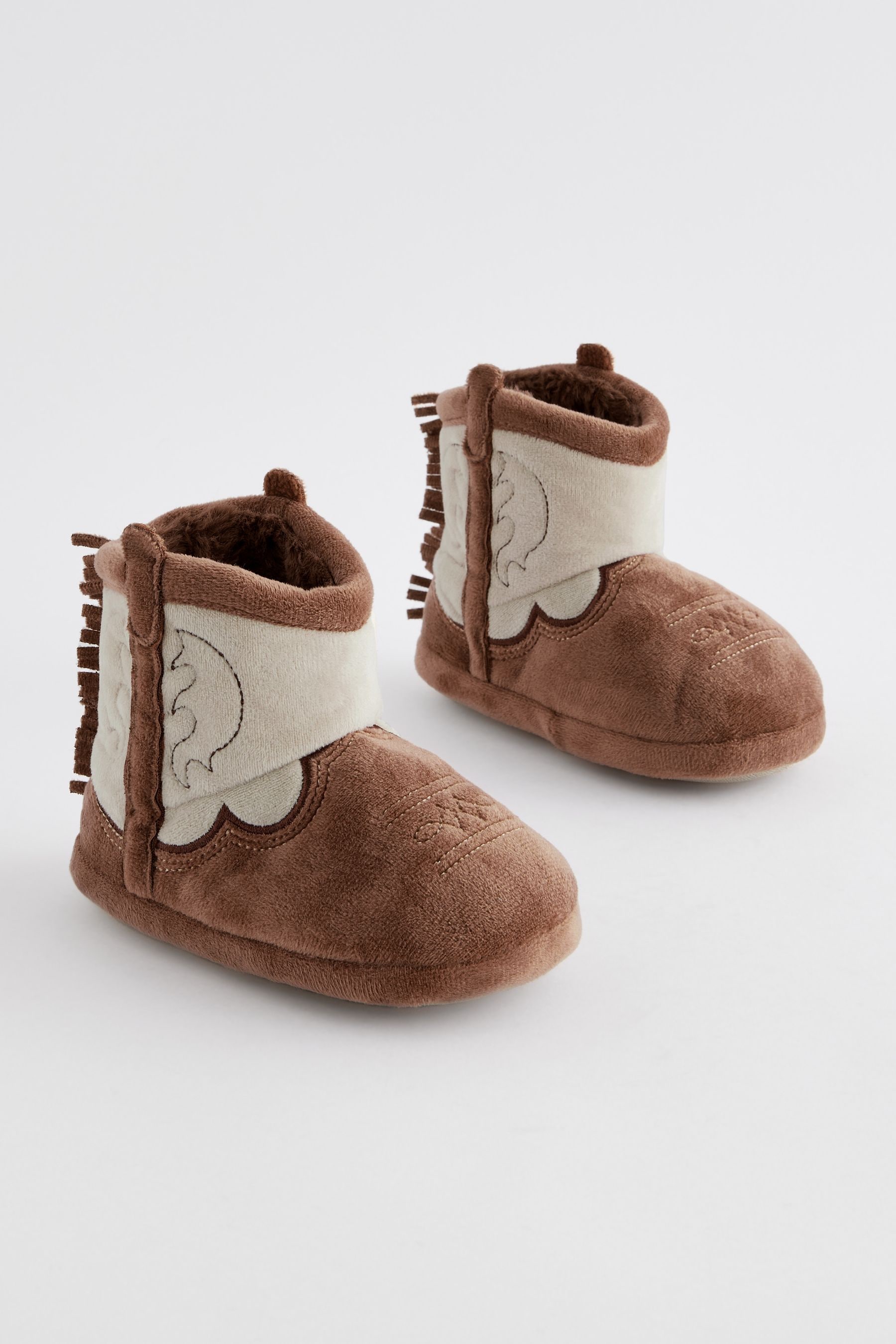 Cowboy boot slippers hot sale