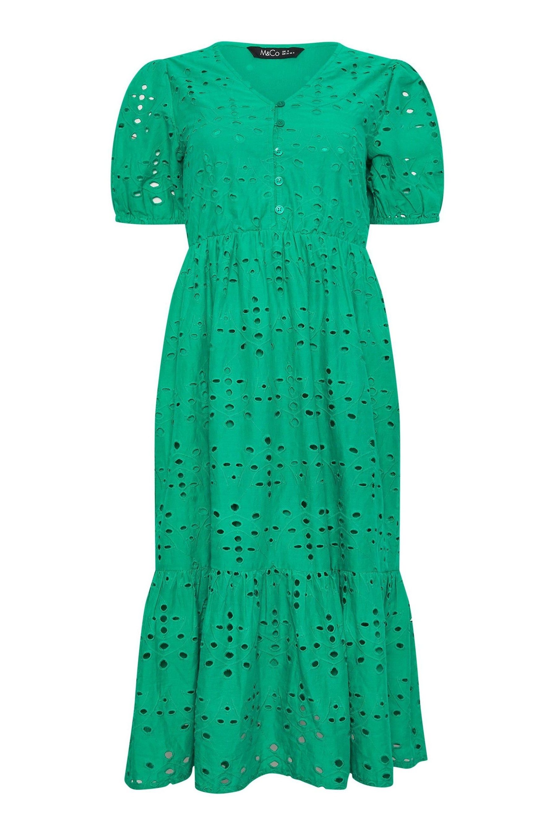 Petite broderie dress discount