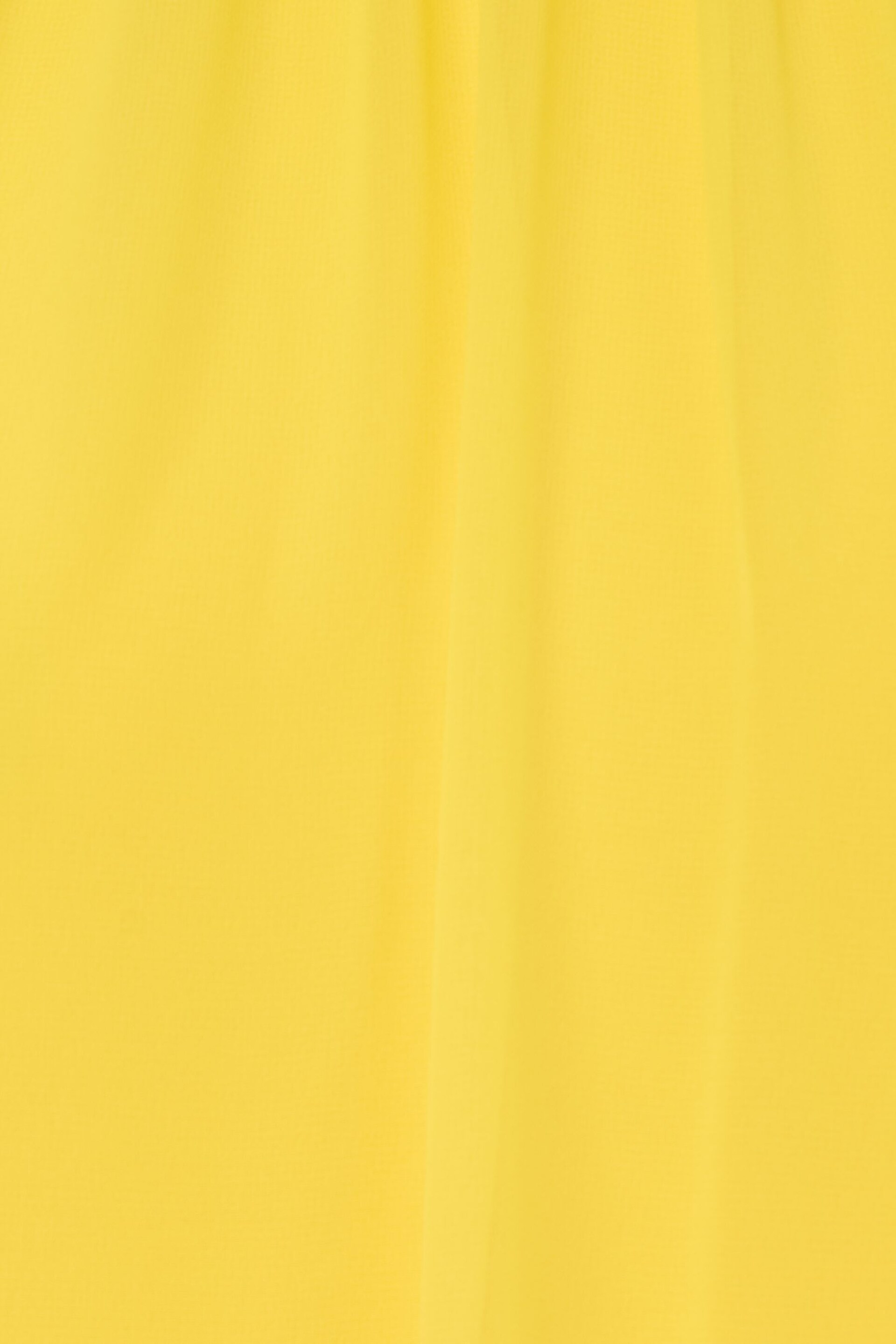 Adrianna Papell Yellow Chiffon Trapeze Short Dress - Image 6 of 7