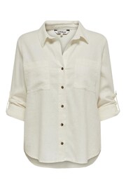ONLY White Utility Cargo Pocket Detail Shirt - Image 5 of 6