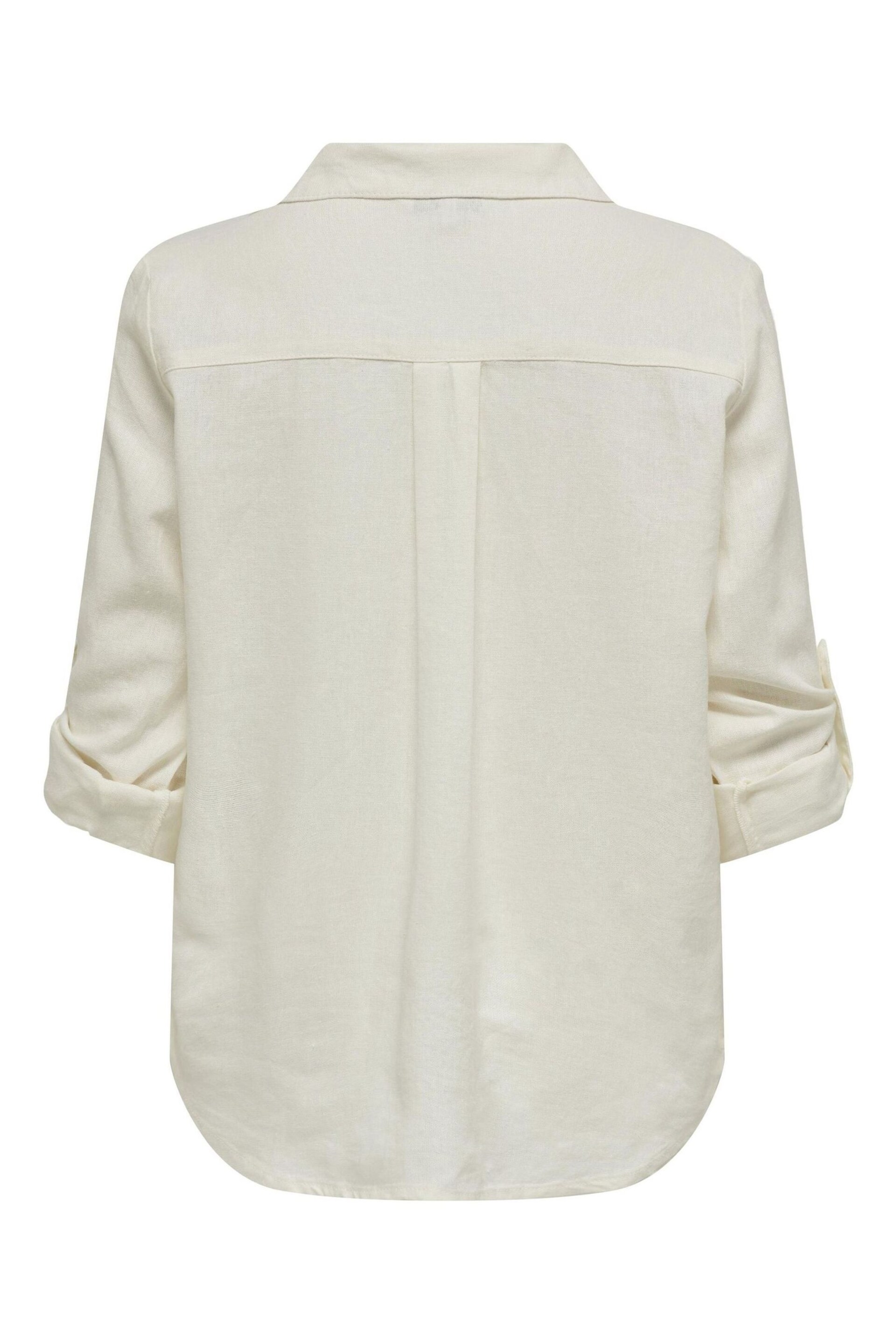 ONLY White Utility Cargo Pocket Detail Shirt - Image 6 of 6