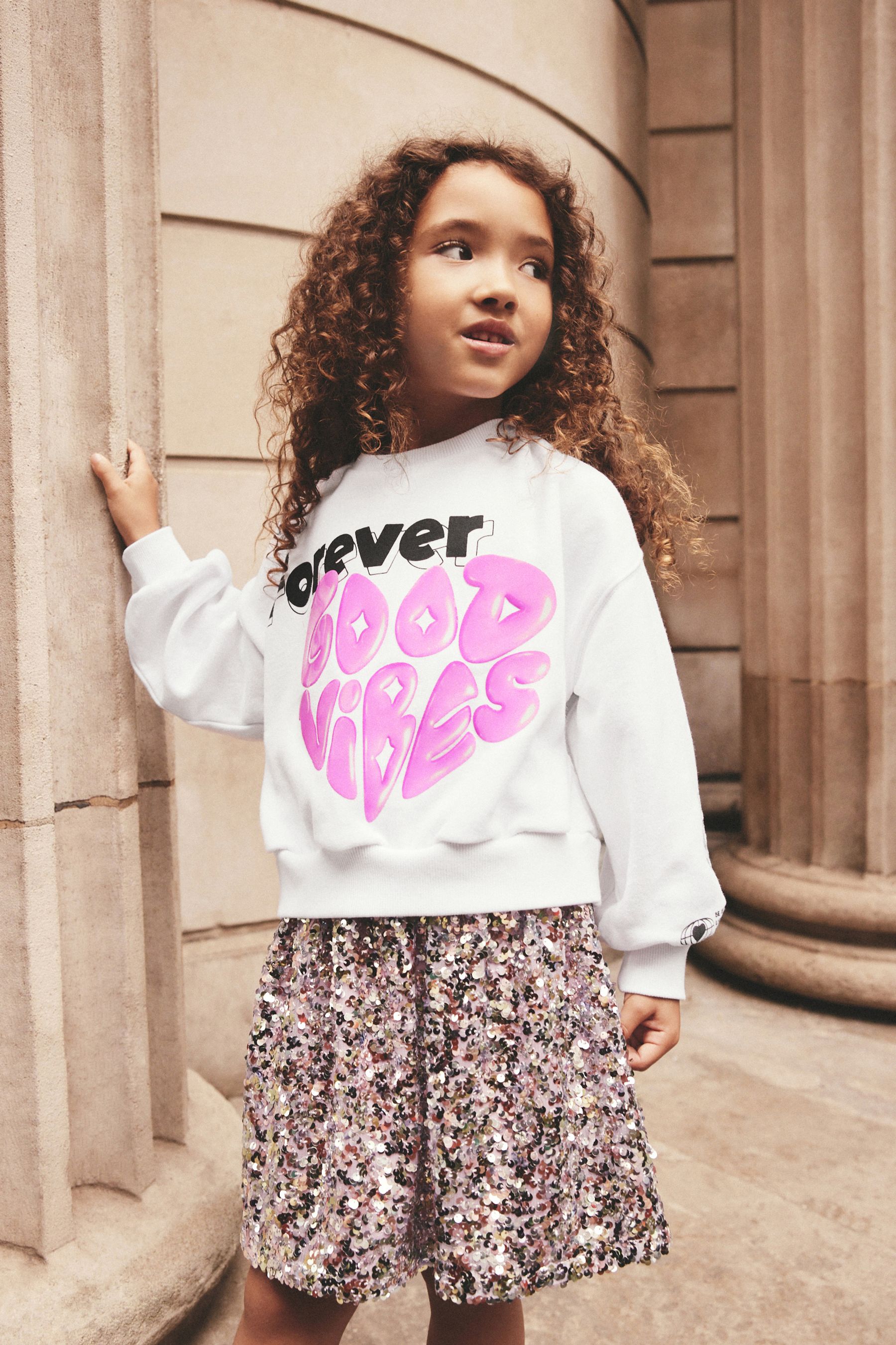 Pink slogan sweatshirt outlet